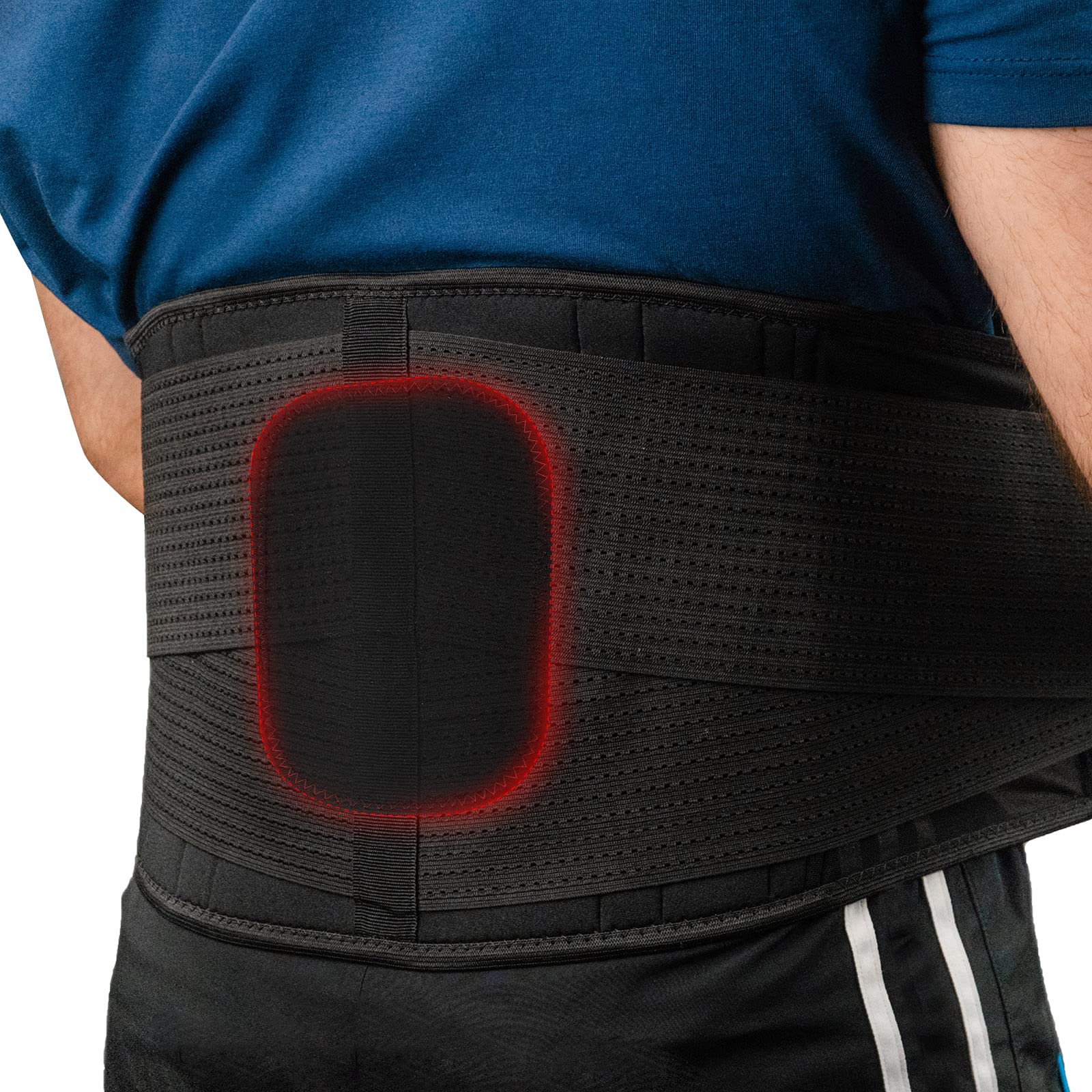 Relexit® Lower Back Brace Breathable Lumbar Support Belt Perfect for Lifting and Pain Relief Herniated Disc, Sciatica, Scoliosis, Posture Corrector with Removable Lumbar Pad for Men and Women XX-Large