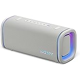 Sony ULT Field 5 Wireless Portable Bluetooth Speaker, IP67 Waterproof, Dustproof, and Rustproof with Enhanced Bass, 25 Hour Battery, 360° Party Light, and Shoulder Strap (SRSULT50W), Off White