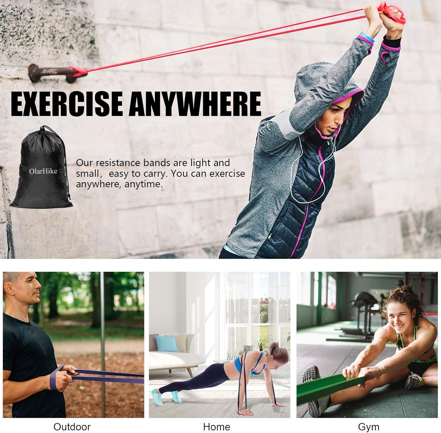 Resistance Bands, Pull Up Bands Set for Working Out, Exercise Bands and Workout Bands for Men & Women : Sports & Outdoors