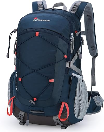 MOUNTAINTOP 40L Hiking Backpack Water Resistant Daypack 55x33x20cm