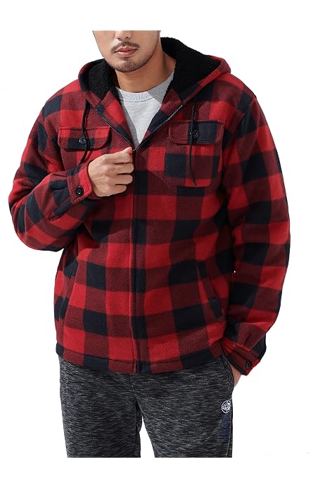 fleece lined buffalo plaid jacket