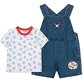 Little Me baby-boys 2-piece Tee Shirt and Shortall Set