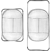 Zzlright Over the Sink Colander, 2pack Strainer Basket Stainless Steel Home Kitchen Essentials for Kitchen Sink with Rubber G