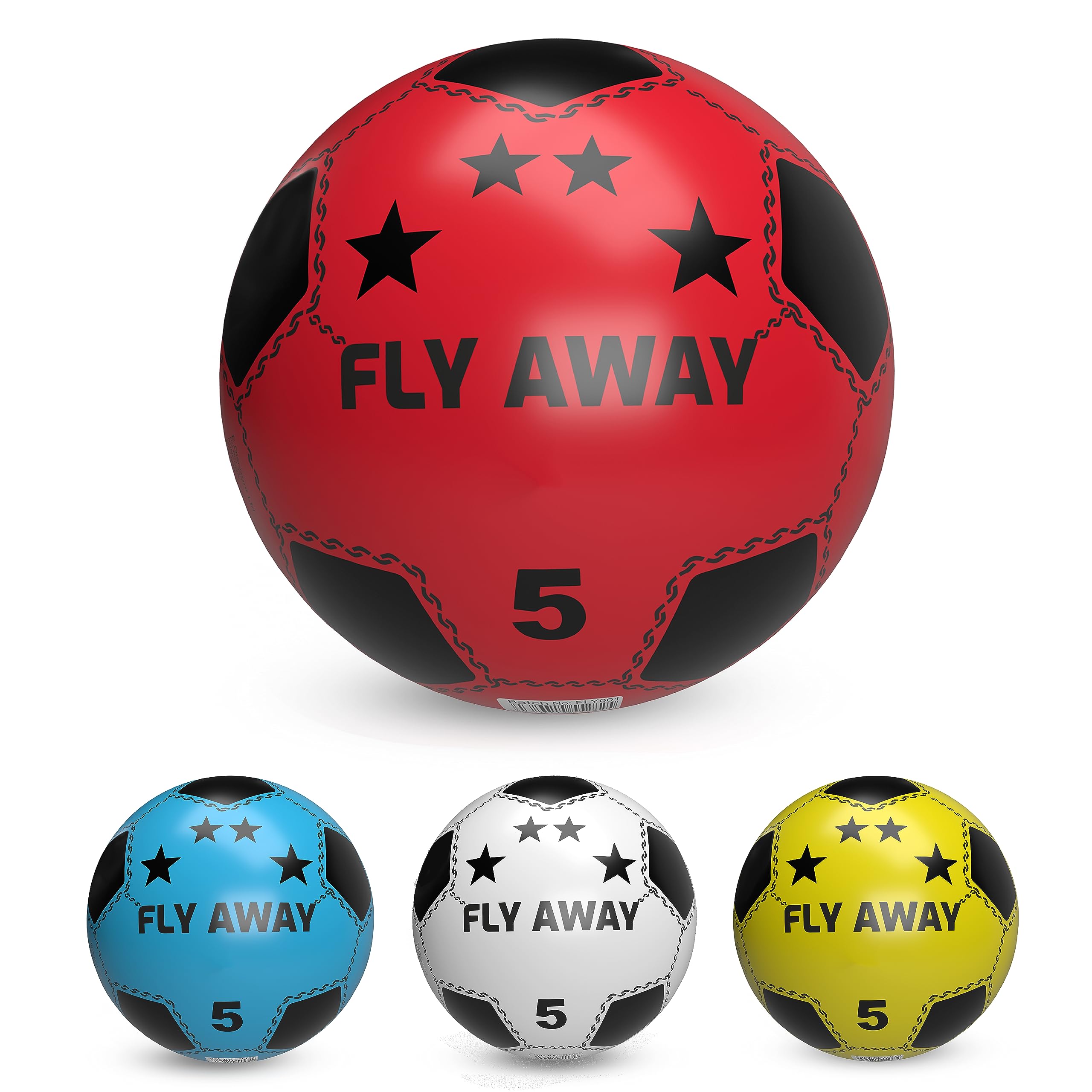 Soccer Shoot PVC football For Kids (Deflated) Lightweight Party pack Adjustable Inflatable ball Suitable For Indoor Outdoor Play Beach, Home, Birthday, School & Parties (Red) โ image 1