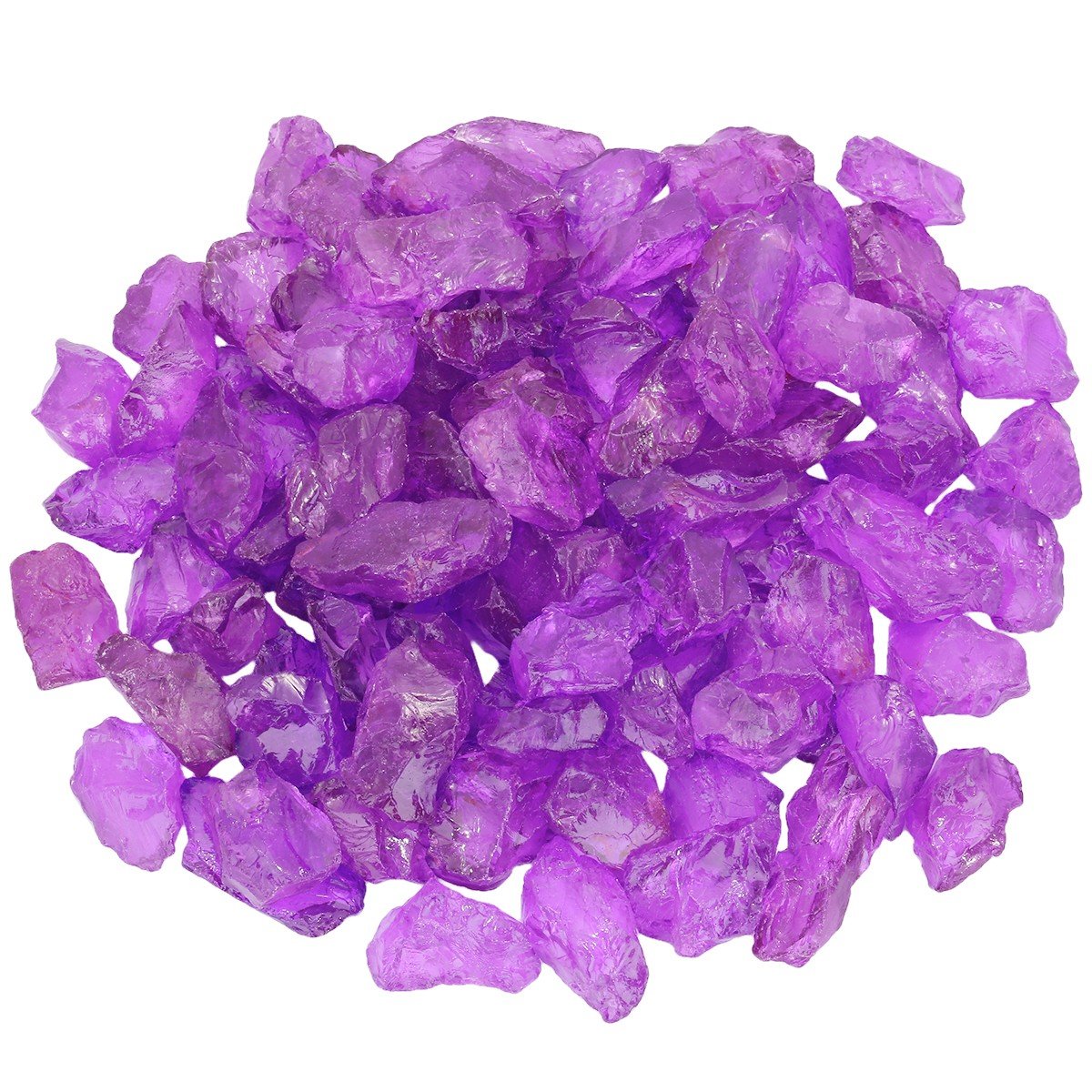 mookaitedecor Purple Titanium Coated Natural Rock Quartz Rough Stones Healing Crystals for Wire Wrapping,Cabbing,Tumbling,Polishing,1/2 lb