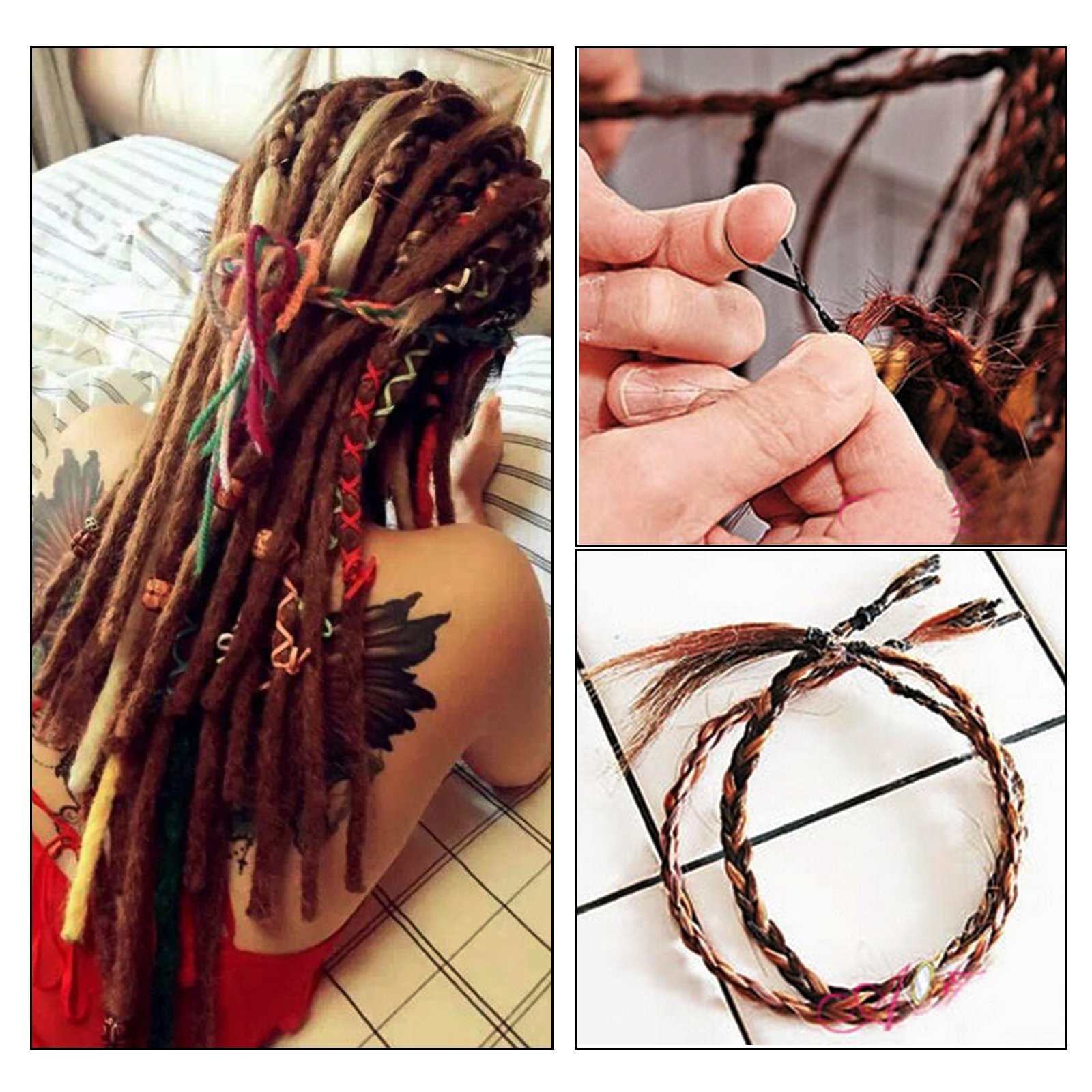 3000 Pcs Multi Color Hair Bands,SEELOK Elastic Braiding Bands Rubber Hair Ties Hair Holder for Kids Baby Girls (Mixed)