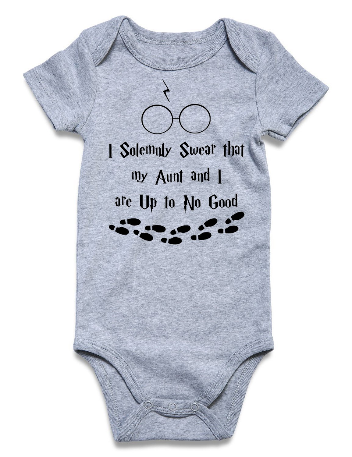 BFUSTYLE Baby boy Gifts 3 Months,Toddler Infant Onesies I Solemnly Swear That My Aunt and I are up to No Good Print Onesies Rompers Bodysuit Outfits Onesies Fall (0-3 Months,My Aunt and I)