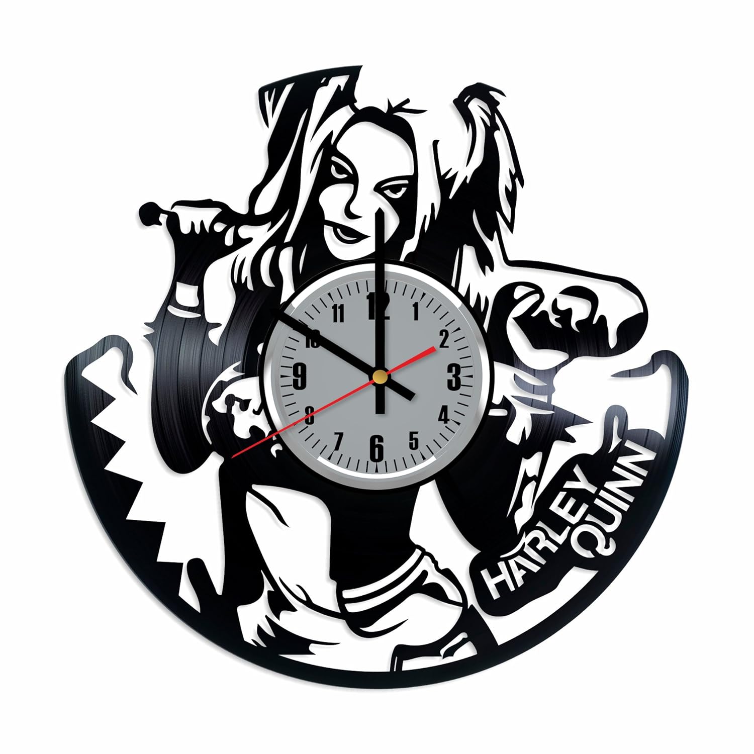 Amazon Com Fainoua Harley Quinn Vinyl Wall Clock Harley Quinn Dc