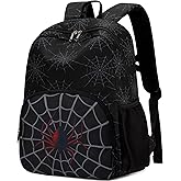 JIANYA Toddler Boy Backpack, Kindergarten Kids Backpack for School Mochilas Escolares Para Ninos Ages 5-8, 15" Spider Black