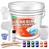 Eco Resin Casting Powders 4500g/10LB - Water Activated Plaster Powder, Easy Mixing &amp; Self Leveling, Fast Cured 20~30 Minutes Demold, Resincrete Powder for DIY Crafts, Home Art, Sculpture &amp; Molds