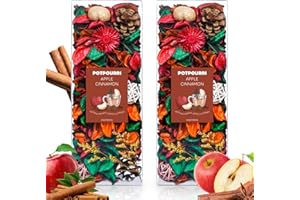STRN Potpourri Bowl Filler – Cinnamon & Apple Scented Dried Flower Bags, Bowl Vase Filler, Decorative Potpourri for Vase or Bathroom – Long-Lasting Fresh Aroma Gift for Home Decor
