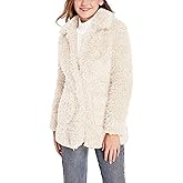 SUGAR POISON Elegant Faux Fur Coat Women 2022 Autumn Winter Warm Open Front Jacket Cardigan Overcoat Casual Outerwear