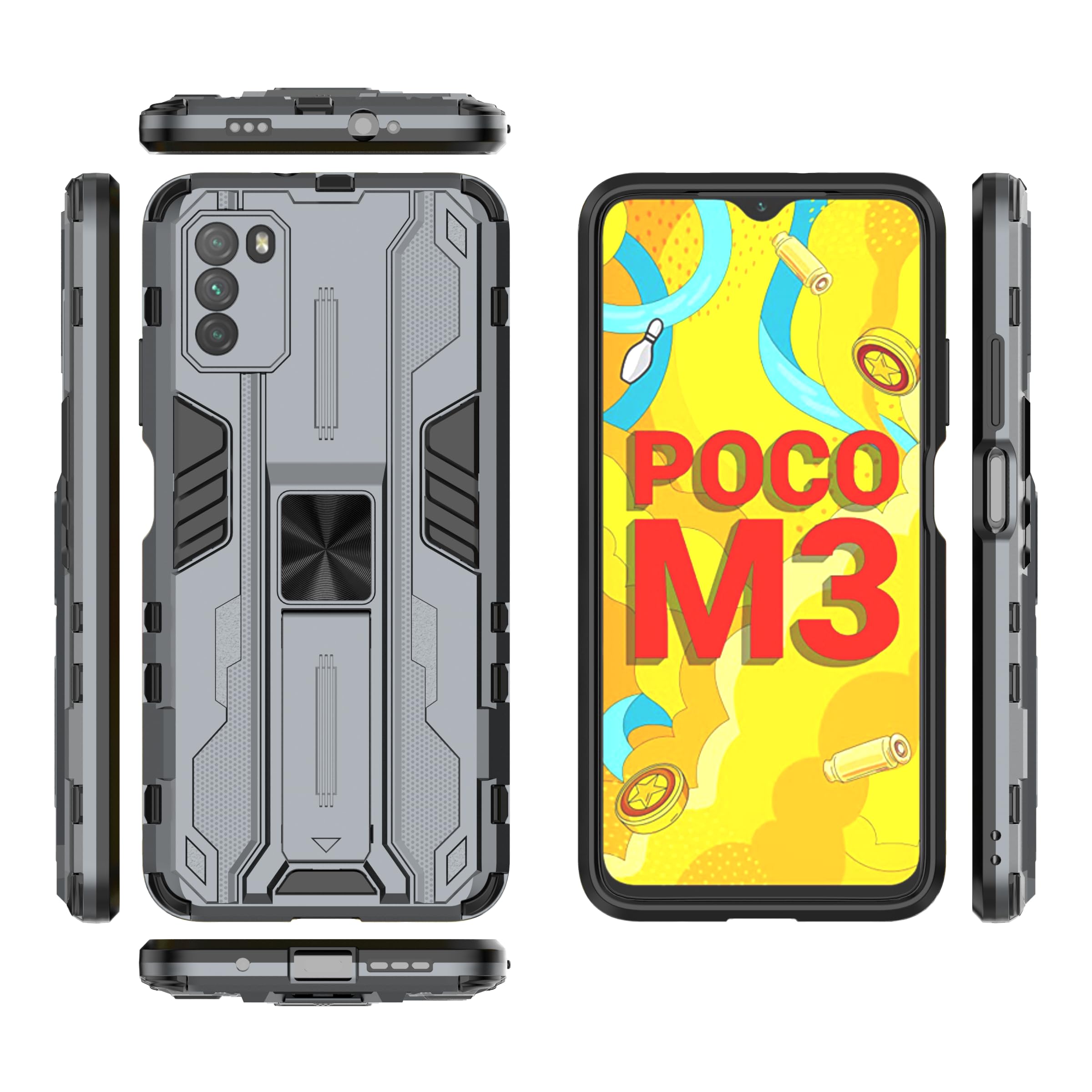 Compatible with Xiaomi Poco M3 Case,Built-in