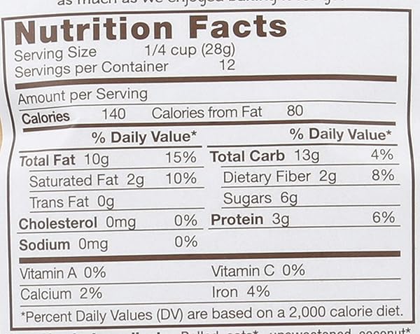 MICHELE’S GRANOLA – ORIGINAL – HANDMADE NON-GMO WHOLE GRAIN OATS – FREE OF GLUTEN, SOY, WHEAT, & DAIRY