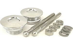 QL-38-LP Quik-Latch Hood Pin Kit (Polished Aluminum)