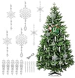Christmas Tree Ornaments Clear Snowflake