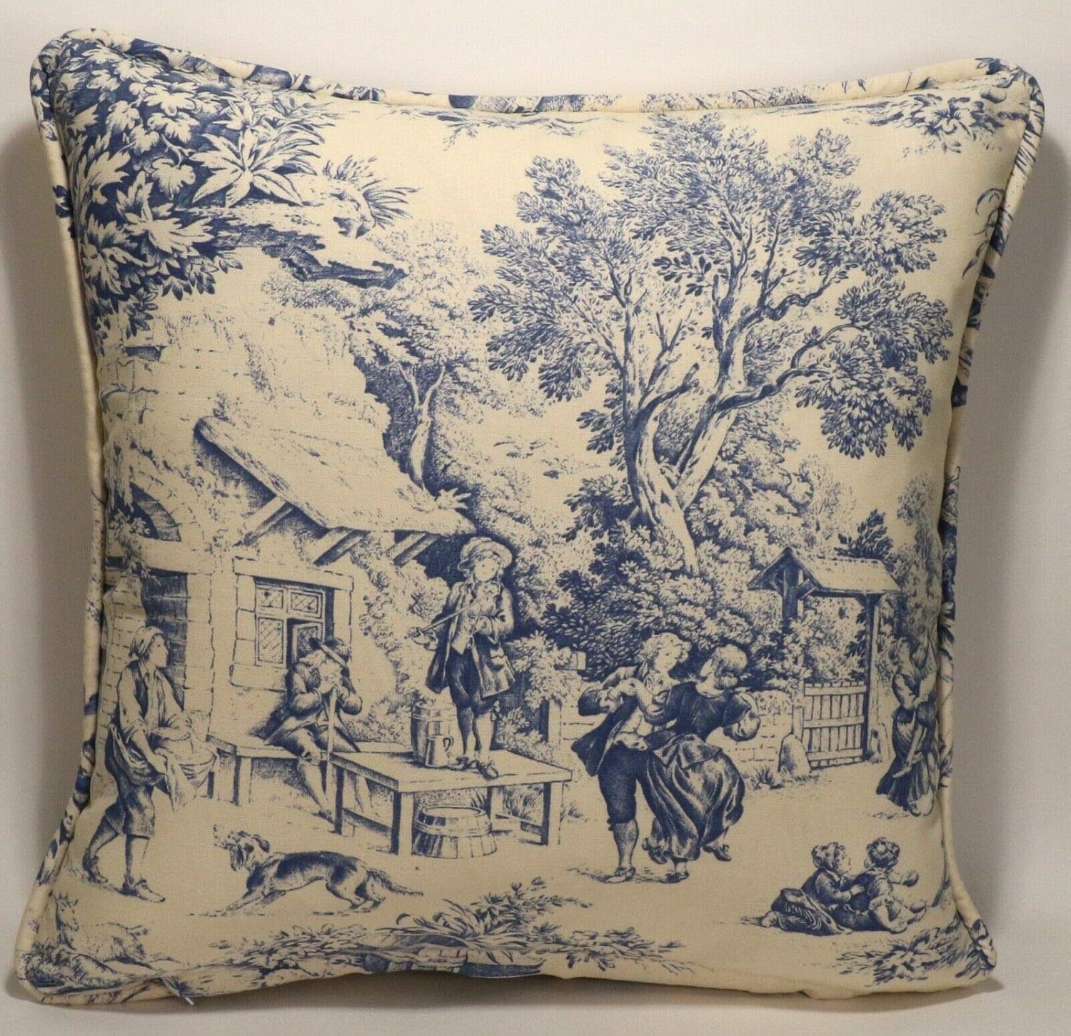 toile pillow cases