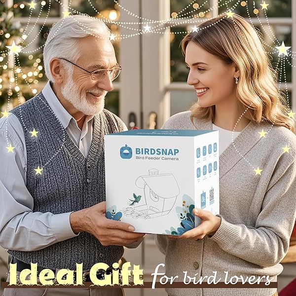 BIRDSNAP® P33 – SMART BIRD FEEDER WITH CAMERA SOLAR POWERED, 2K VIDEO BIRD CAMERA FEEDER LIVE WITH 32GB CARD, AI IDENTIFY FEATHER SPECIES, AUTO RECORD IN BACKYARD, IDEAL GIFT FOR BIRDS LOVER