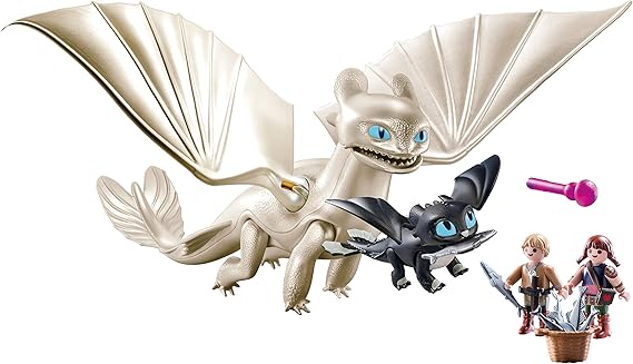 PLAYMOBIL DreamWorks Dragons Furia Diurna y Bebé Dragón con Niños, a Partir de 4 Años (70038): Amazon.es: Juguetes y juegos