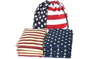 PetGirl Cornhole Bags Premium Weather Duckcloth Cornhole Bean Bags Cornholebags Set of 8 Regulation