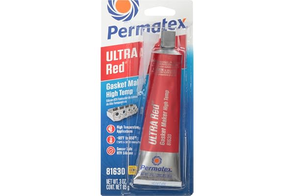 Permatex 81630 Ultra Red High Temperature Gasket Maker, 3 oz