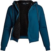 Spyder Mens Sherpa Fur Hoodie - Soft Stretch Waffle Knit Full Zip Up Hoodie Sweatshirt for Men with Cozy Sherpa Fleece Lining