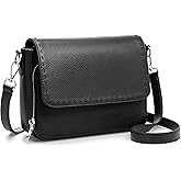 befen Genuine Leather Crossbody Bags for Women Medium Purse with Built in RFID Wallet Womens Soft Cross Body Purse