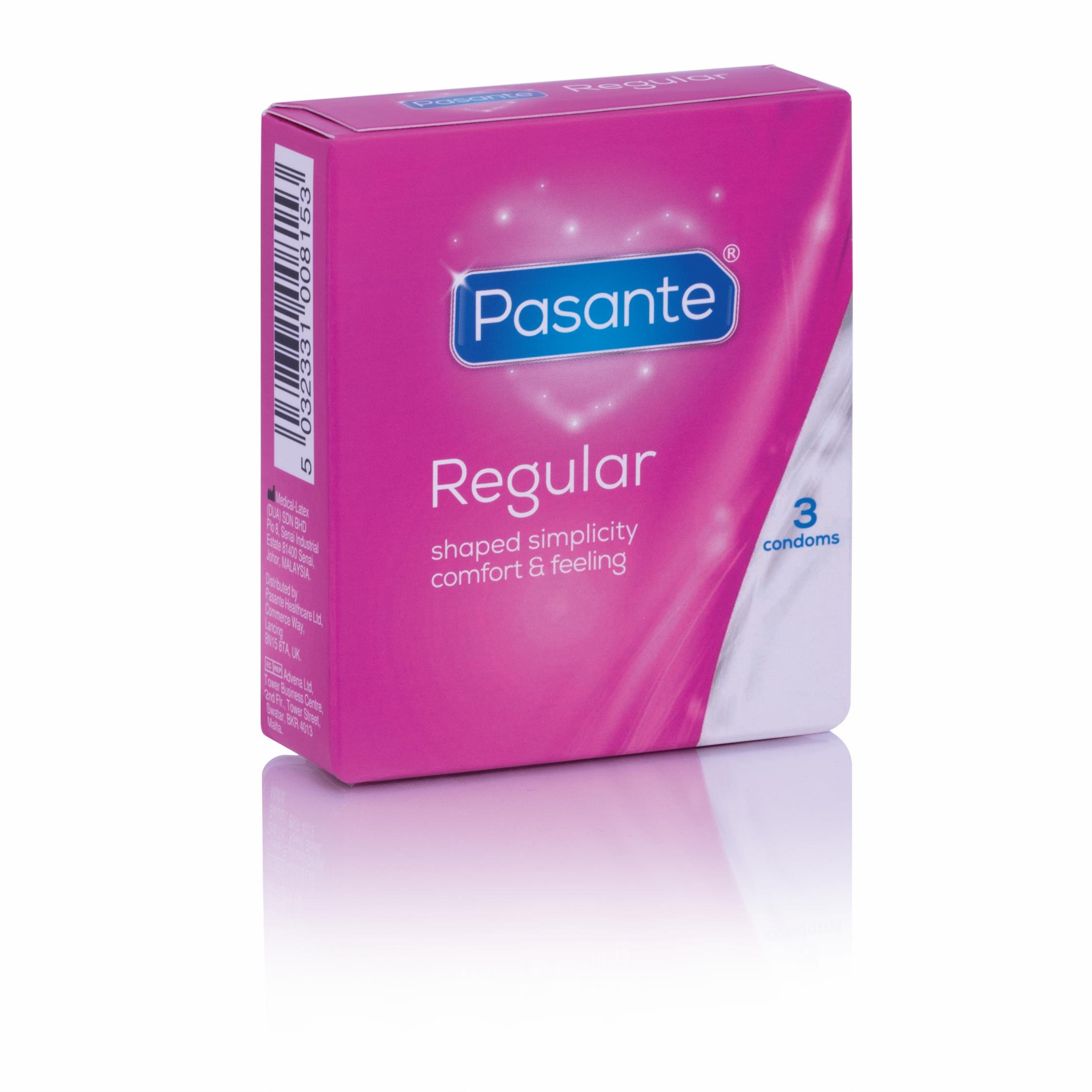 Pasante Regular Condoms - Pack of 3 — image 1