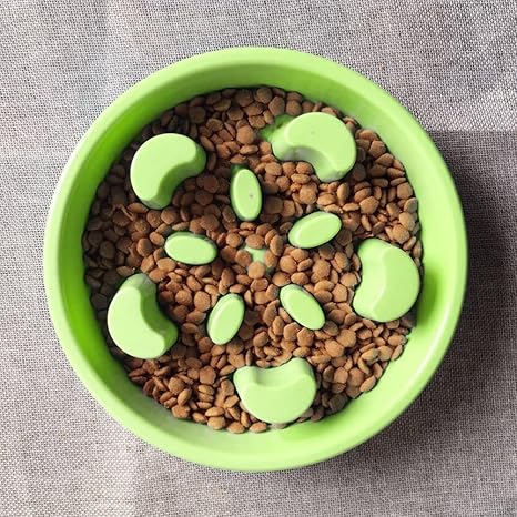 Slow Feed Dog Bowl Color Pink Slow Feeder Pet Bowl Green Bpa