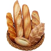 Gresorth 6 Pcs Fake French Bread Decoration Artificial Baguette Faux Loaf | Multiple Sizes, Artificial Bread Ornament, Realistic Italian Loaf, Simulation Pastries Loaves, Display for Christmas Bakery