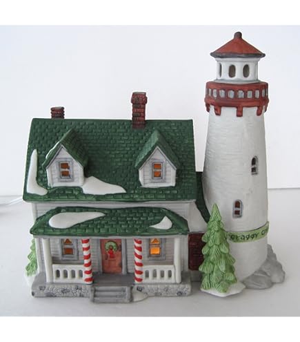 Amazon.com: Department 56 Snow Village Christmas Cove Lighthouse