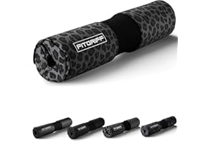 Fitgriff® Barbell Hip Thrust Pad for Squats, Lunges & Glute Bridges – Weightlifting Cushion for Neck & Shoulder Protection – Fits Olympic & Standard Bars