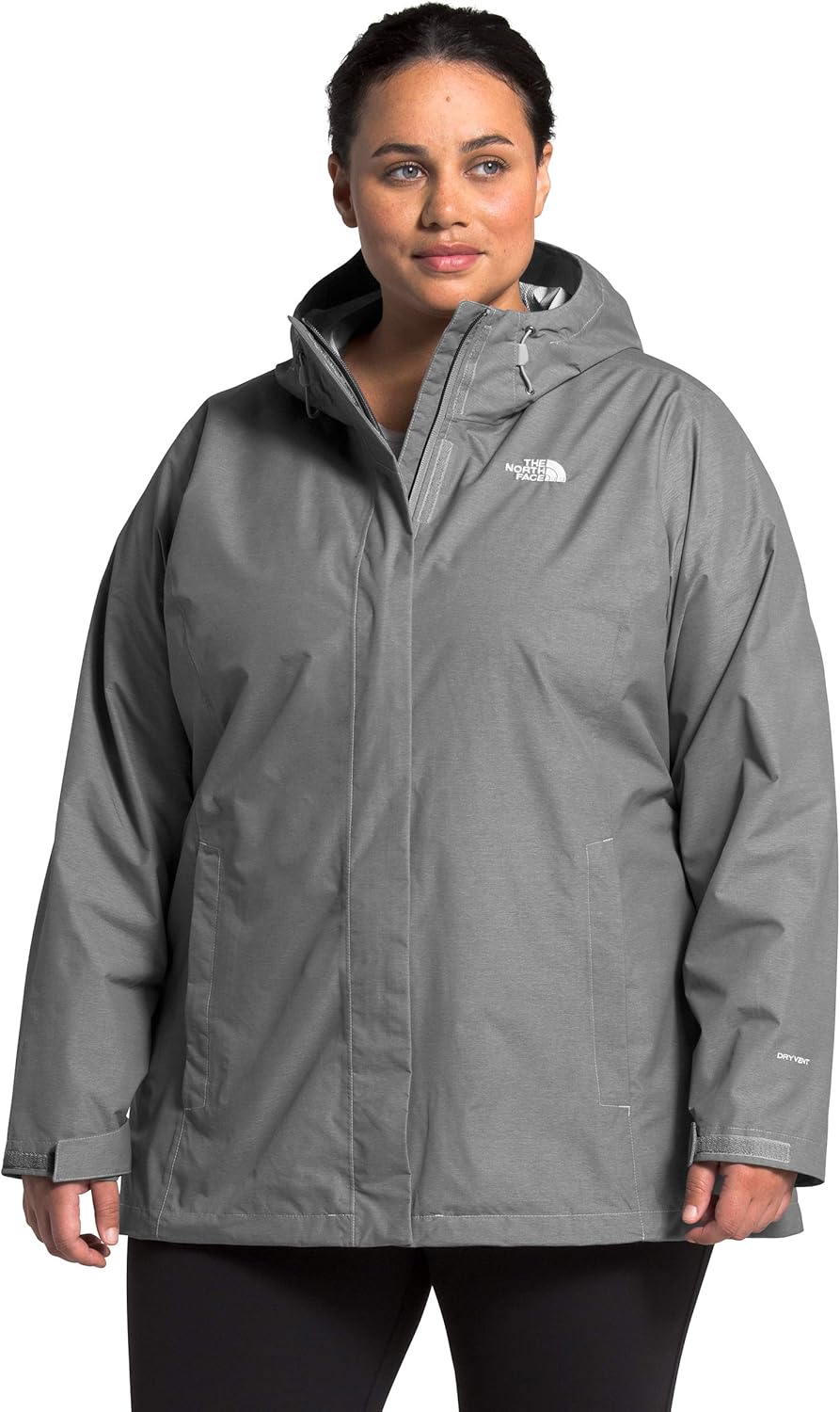 The North Face Women’s Plus Size Venture 2 Waterproof Hooded Rain Jacket: Clothing