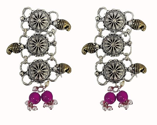 Desi Mela Traditional Multicolored leaf shaped Colorful enamel embellished For Women and Girls