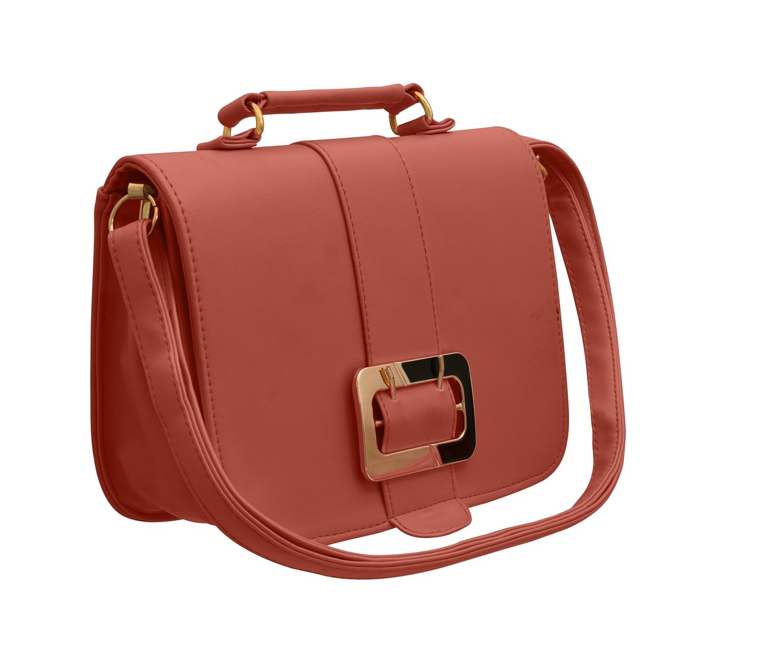 tap fashion fancy stylish pu leather women's sling bag with adjustable strap for ladies and girls