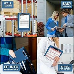 Sooez Clipboards with Storage, High Capacity Clip