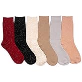 MUK LUKS Womens Microfiber Boot Socks (6 Pack)
