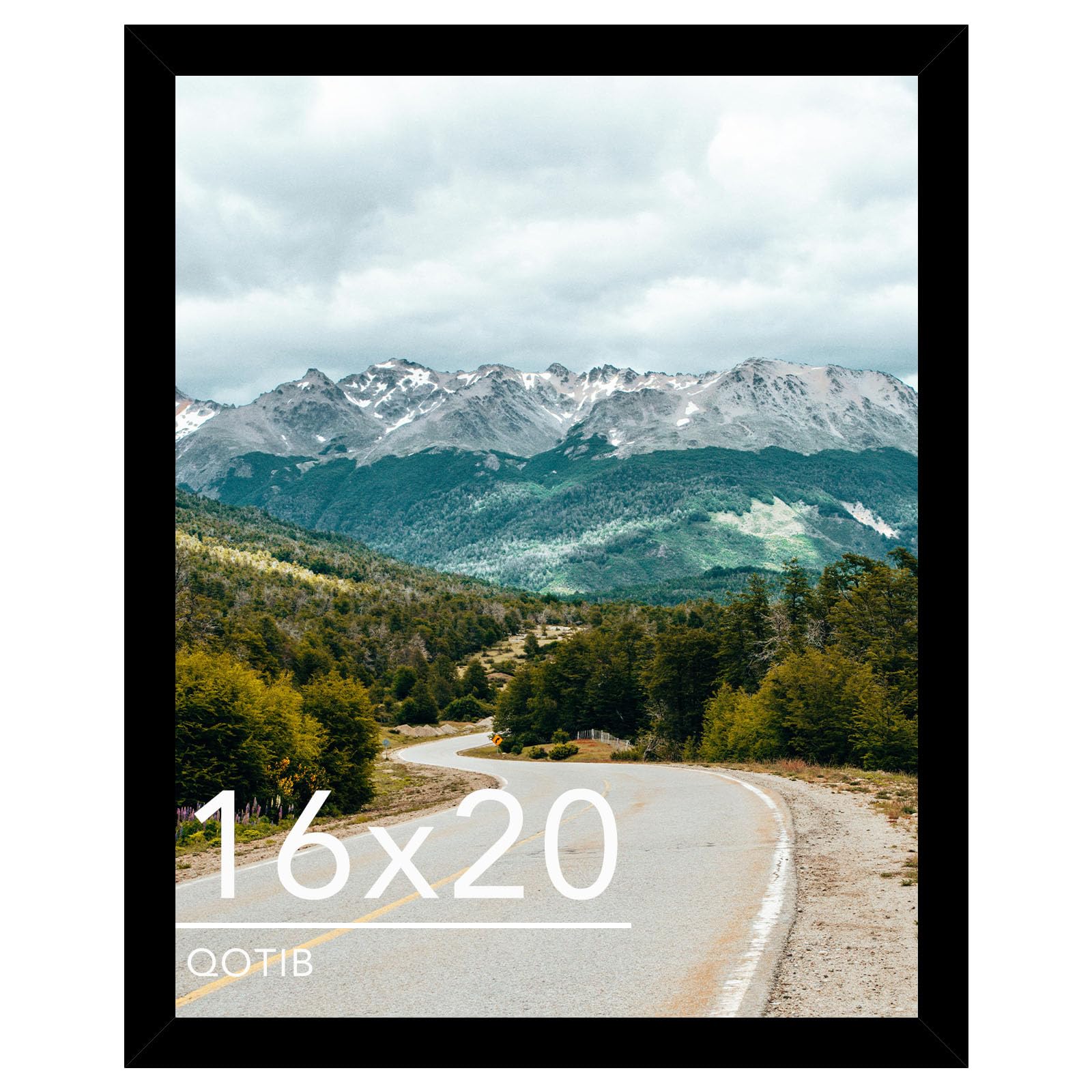 QOTIB 16x20 Picture Frame Black for Wall
