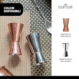 BarCraft Cocktail Jigger Dual Spirit Measure Cup Stainless Steel 25ml 50ml view 6