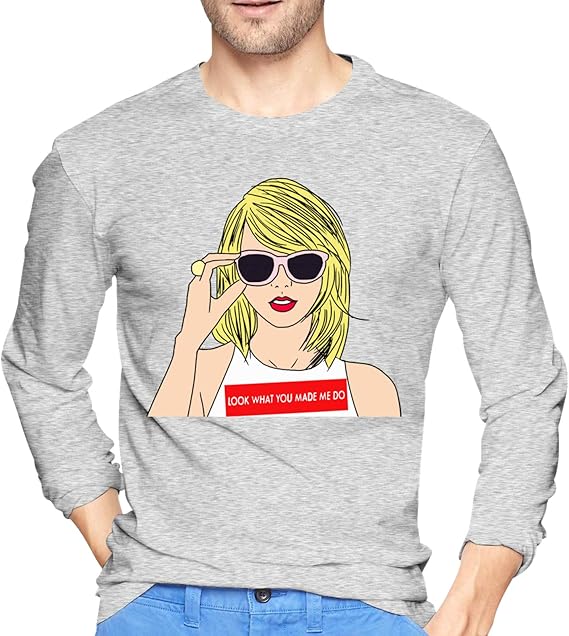 Amazon Co Jp テイラー スウィフト Taylor Swift Red Tシャツ メンズ 長袖 春秋服 100 コットン プリントインナーシャツ 丸ネック ショートスリーブおしゃれ カジュアル 通学 通勤 カップル服 Black 服 ファッション小物