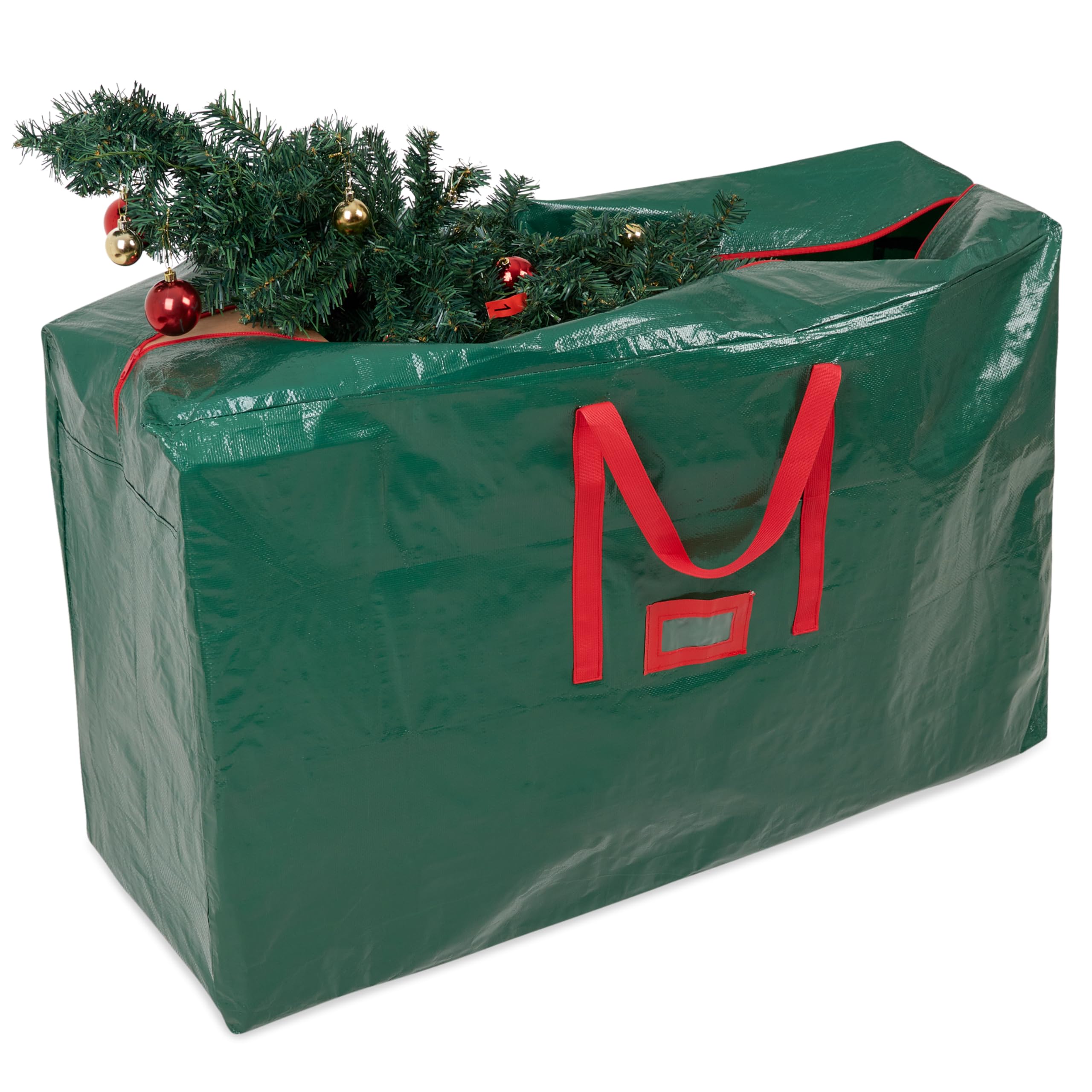 Christmas Tree Storage Bag - Zipped Christmas Storage Tree Bag with Carrying Handles Tidy Storage Solution Various Sizes (Green 120 cm)
