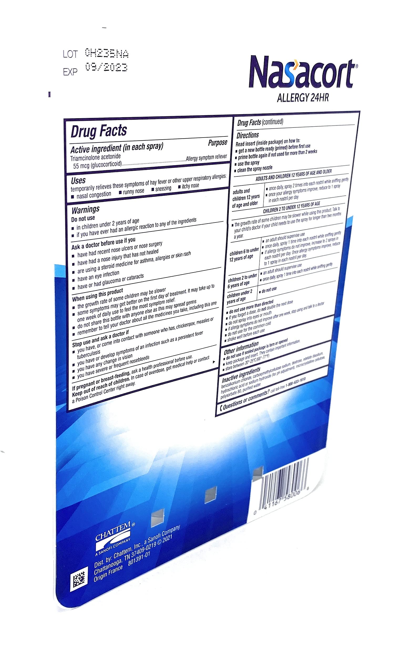 Nasacort Allergy 24 Hour, 0.57 Fluid Ounce, ApMpGI 4 Pack (120 Sprays/Pack)