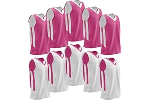 LIBERTY IMPORTS 10-Pack Men's Reversible Custom Basketball Jerseys, Plain Mesh Athletic Sleeveless Shirts Blank Team Uniforms Set