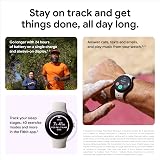 Google Pixel Watch 2 LTE Polished Silver w/ Fitbit Heart Rate Stress Safety view 9