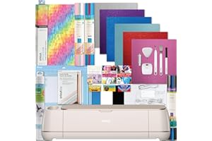 Cricut Maker 4 Machine Ultimate Bundle- Rainbow Vinyl Sampler, Infusible Ink, Card Making Kit, Iron-On Sampler Roll, Tool Set and Cutting Mats, Beginner Cutting Machine Set for Die-Cutting Projects
