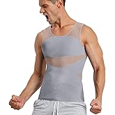 TAILONG Men's Compression Shirt for Body Shaper Slimming Vest Tight Tummy Underwear Tank Top