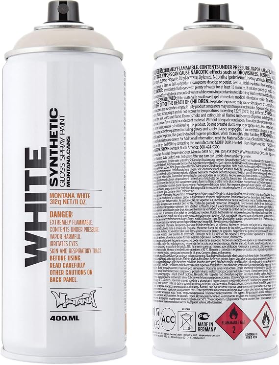 Montana Cans Montana Spray Paint, 400ml, Ancient White