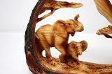 Thorness Eye Catching Free Standing Elephant Centrepiece with Baby 16cm view 7