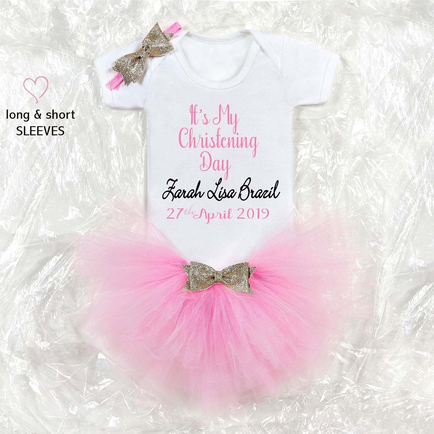 personalised christening baby grows