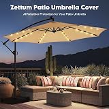 Zettum Cantilever Parasol Cover 3m-4m 600D PU UV Waterproof Large Cover view 7